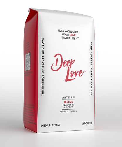 Deep Love -Artisan Rose Flavored Coffee- 8 units of 12oz bags