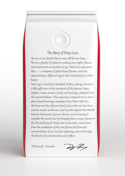 Deep Love -Artisan Rose Flavored Coffee- 8 units of 12oz bags